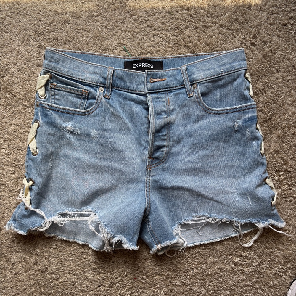 Express Blue Denim Women's Shorts